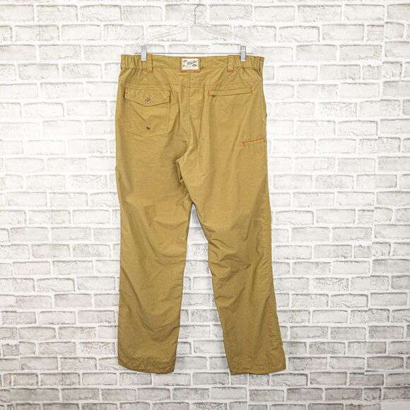 HOWLER BROS Horizon Hybrid Pants in Khaki tan Nylon Men's Size XL - Picture 3 of 9
